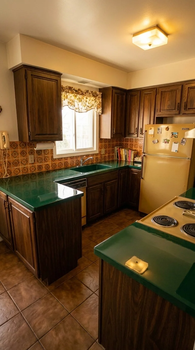 Emerald Green lab stone countertop after resurfacing in a Phoenix home