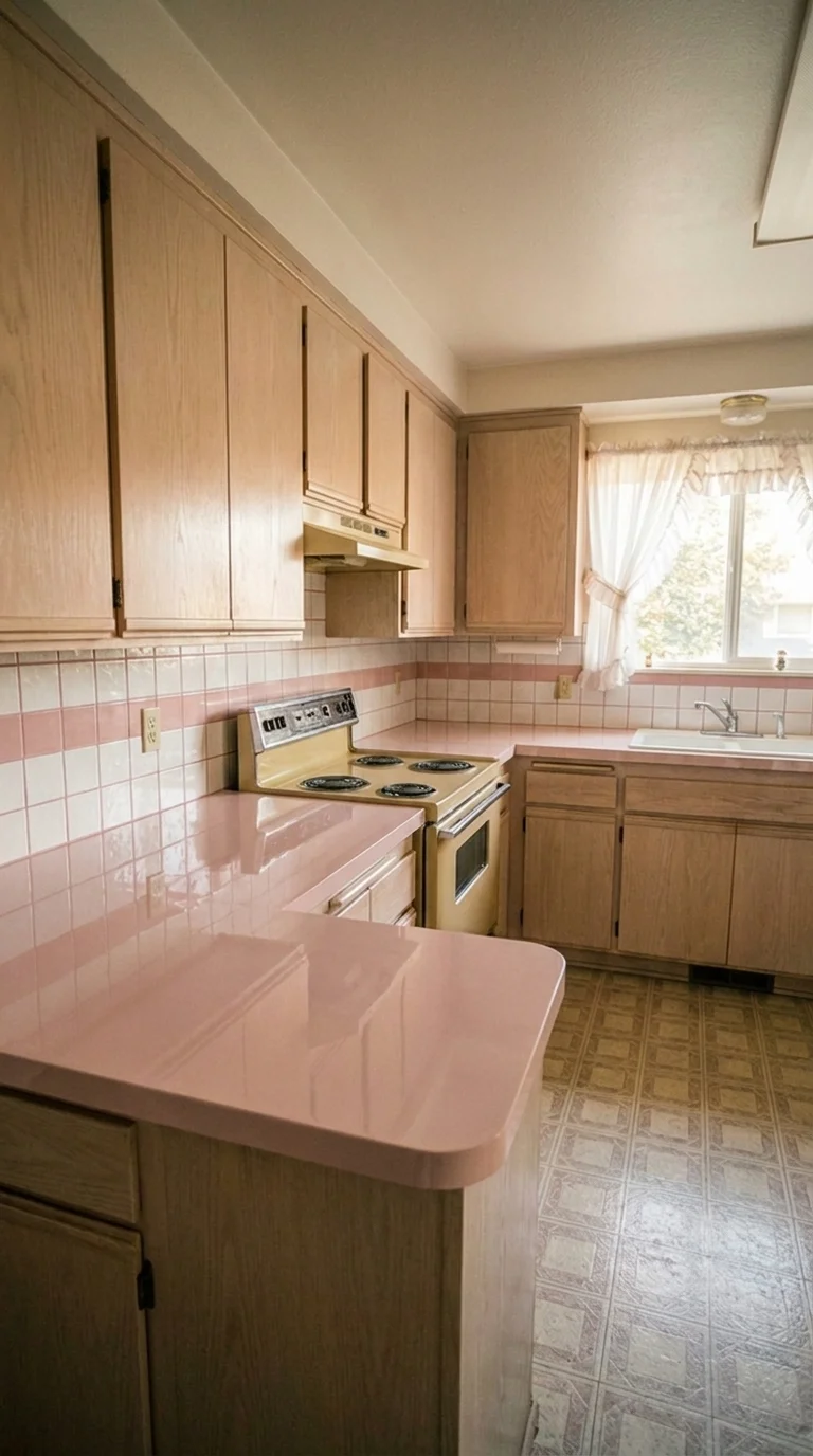 Pure Blush lab stone countertop after resurfacing in a Phoenix home