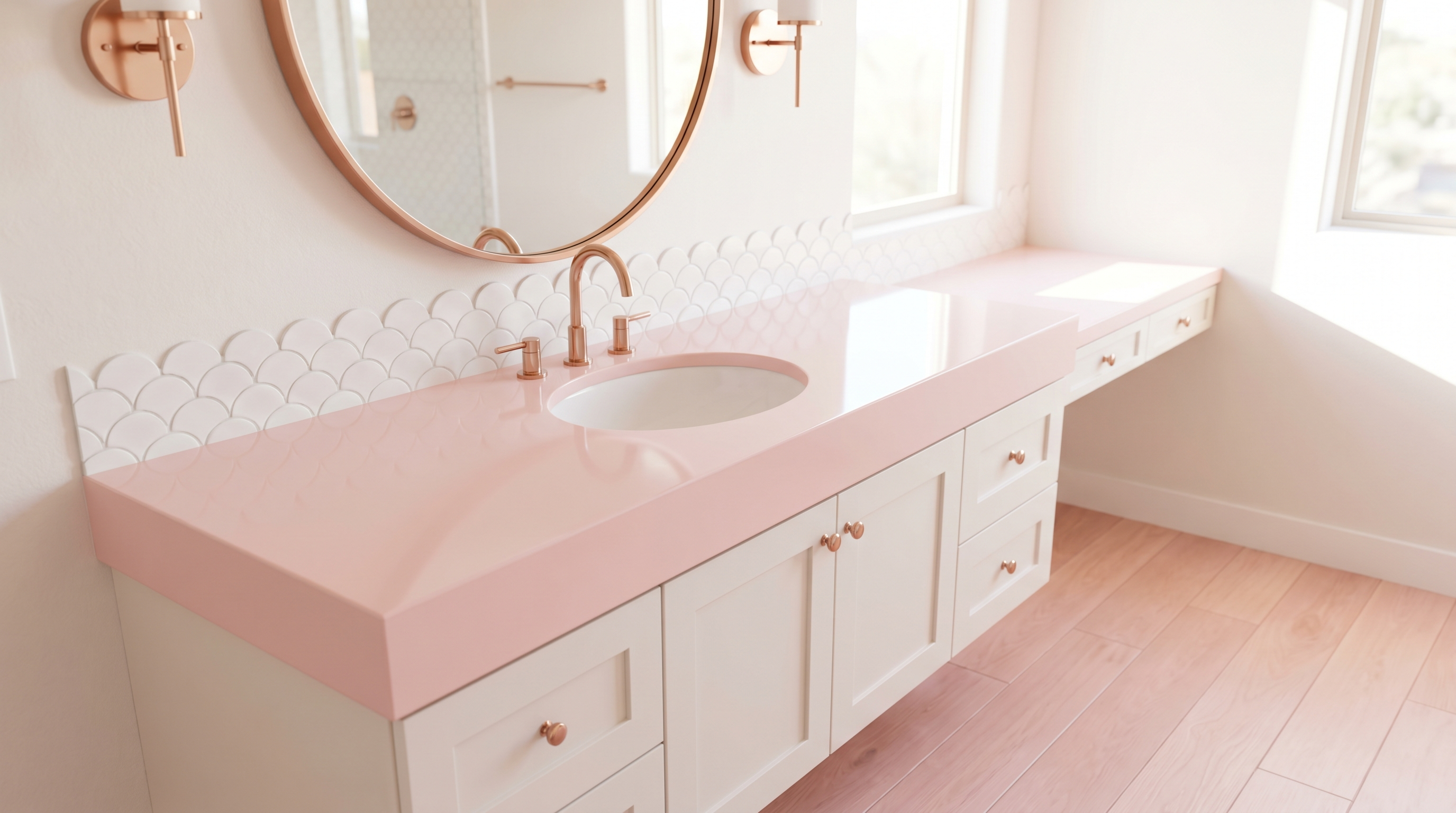 Pure Blush + White + Rose Gold detail, Litchfield Park