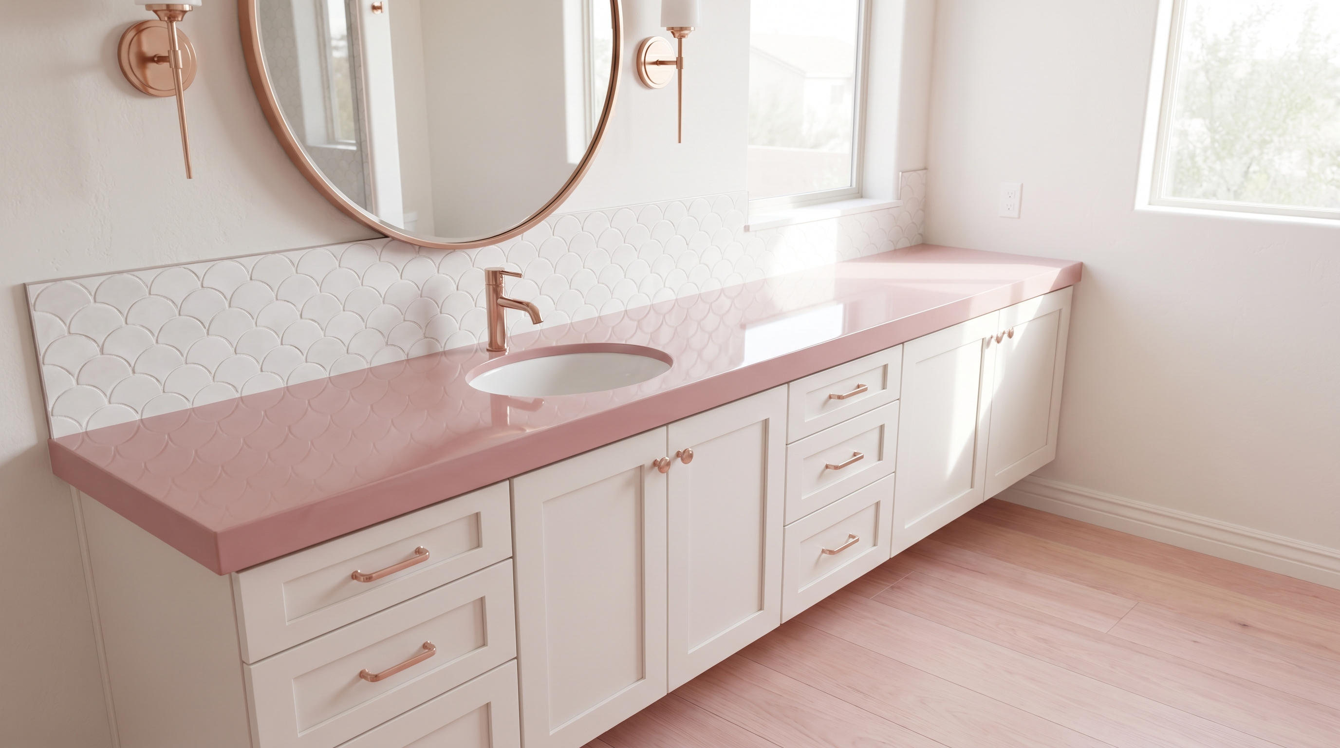 Pure Blush + White + Rose Gold detail, Litchfield Park