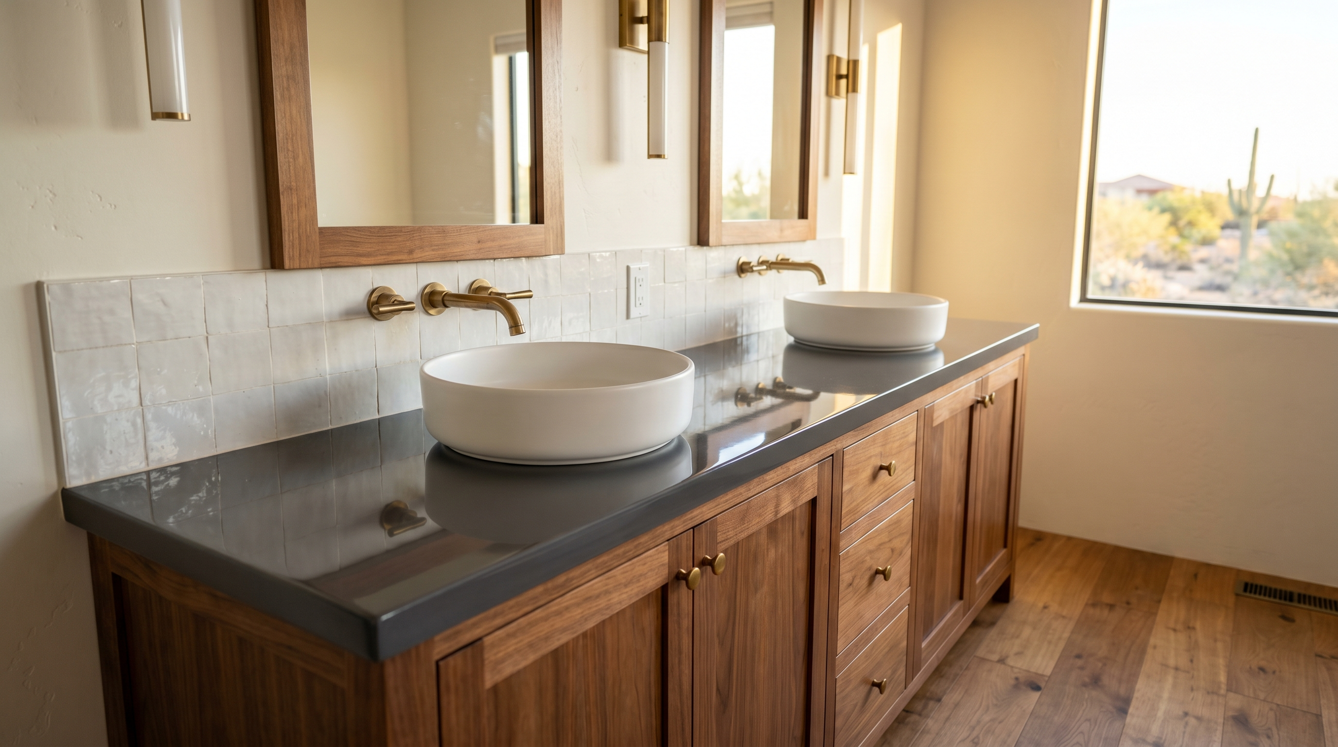 Pure Charcoal + Walnut detail, Ahwatukee