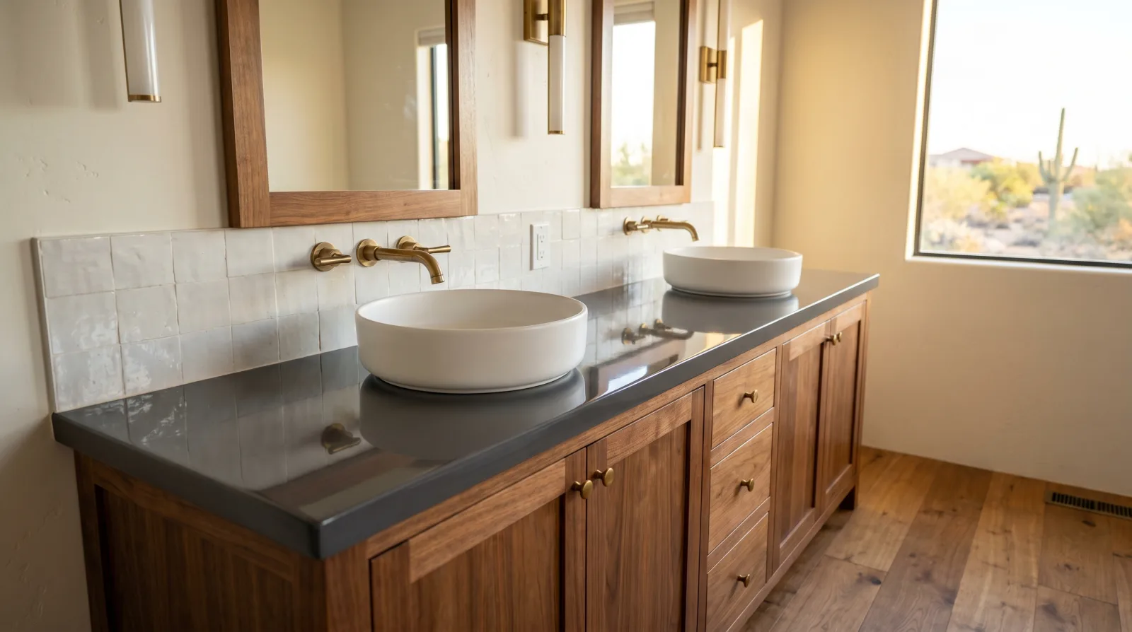 Pure Charcoal + Walnut detail, Ahwatukee