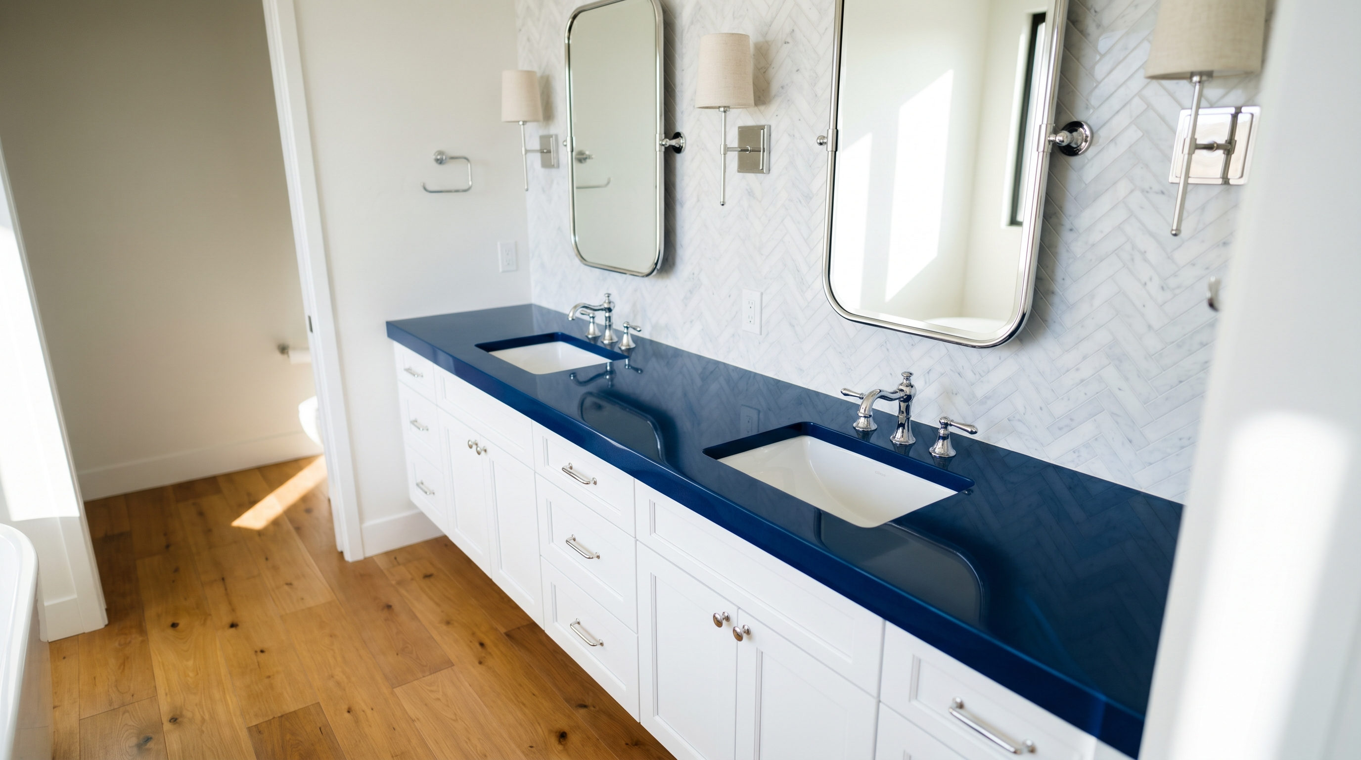 Pure Navy + White detail, Peoria