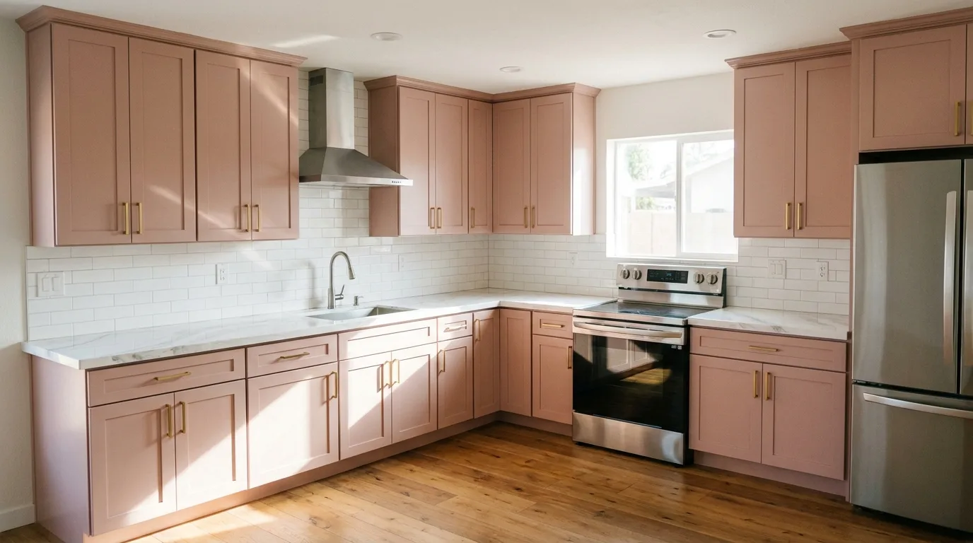 Bianco Venatino Marble + Blush detail, Biltmore