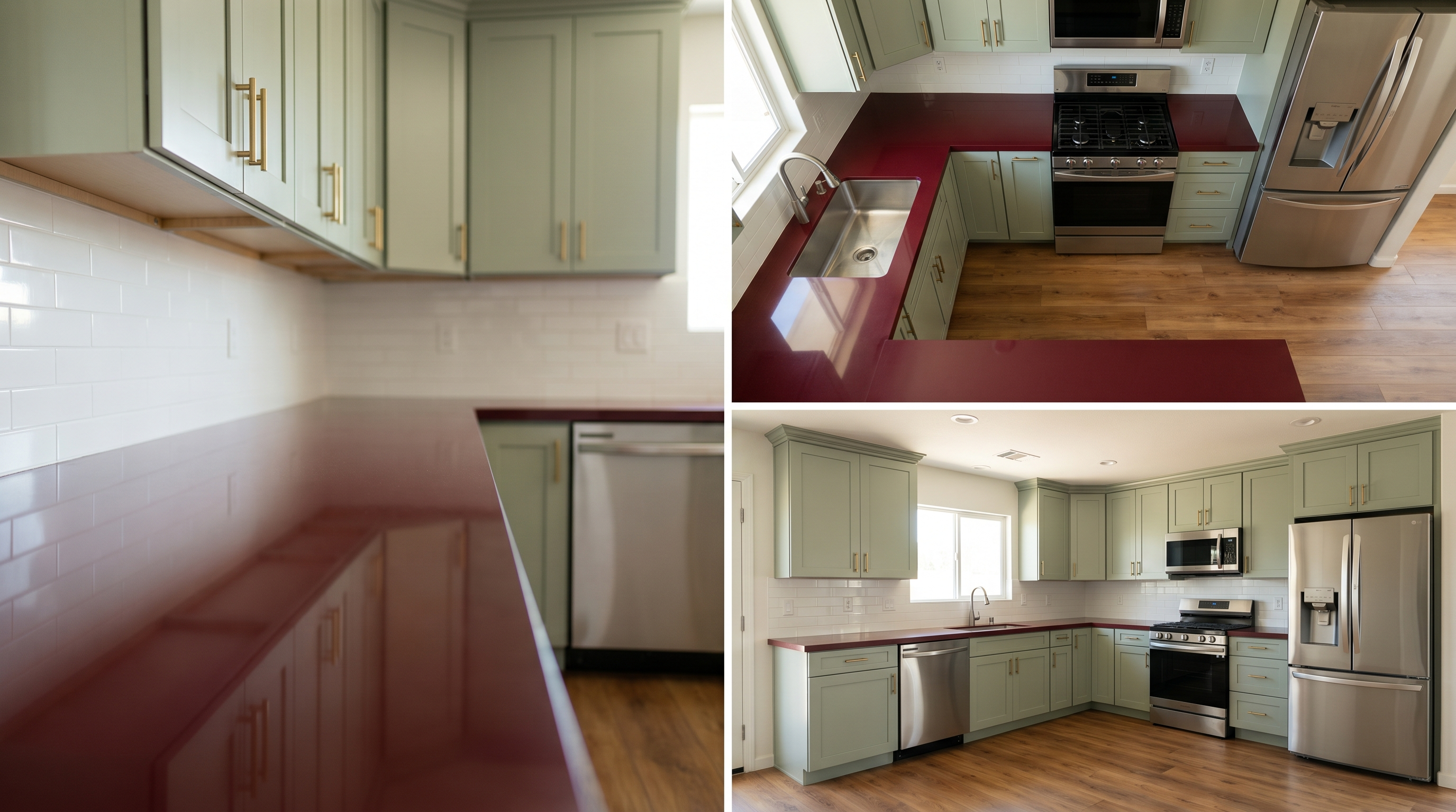 Pure Burgundy + Sage detail, Queen Creek