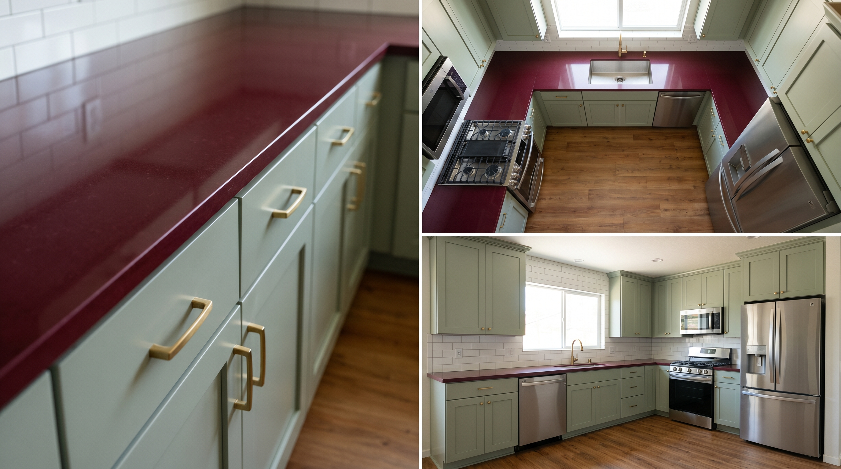 Pure Burgundy + Sage detail, Queen Creek