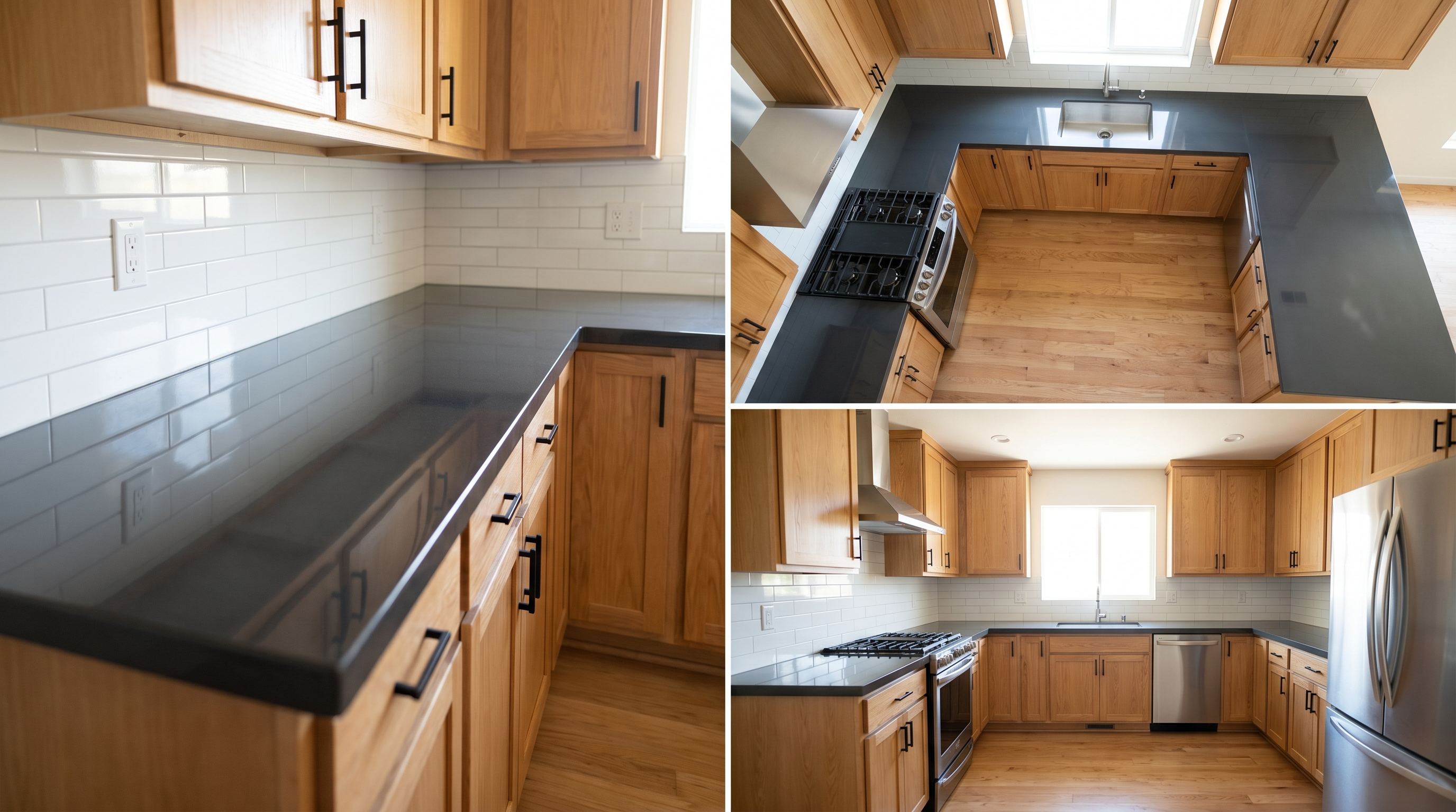 Pure Charcoal + Honey Oak detail, Tempe