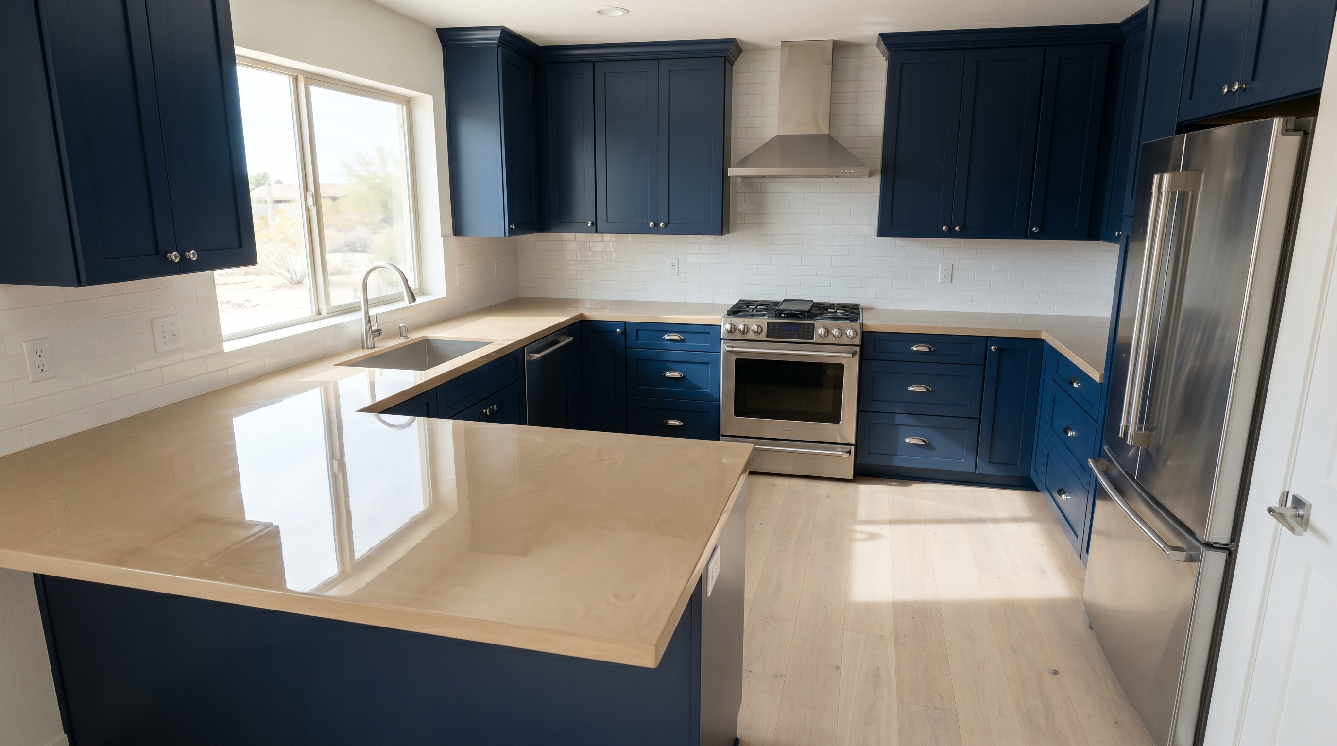 Pure Sand + Navy, Fountain Hills