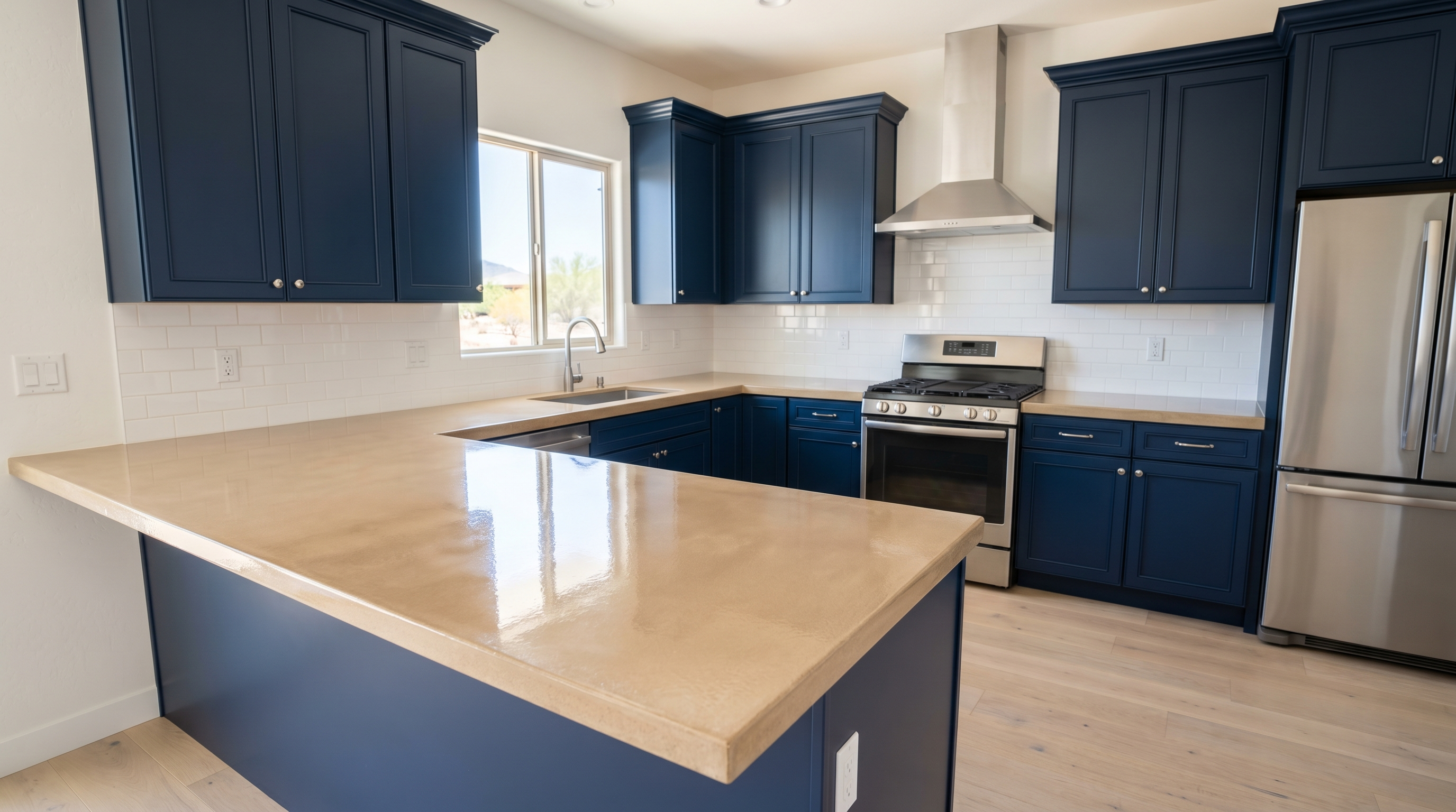 Pure Sand + Navy detail, Fountain Hills