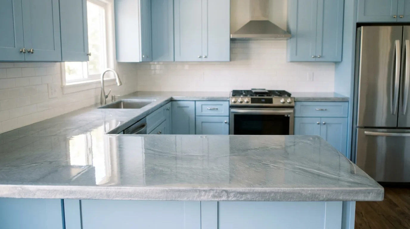 Silver Stream Quartz + Sky Blue detail, Desert Ridge